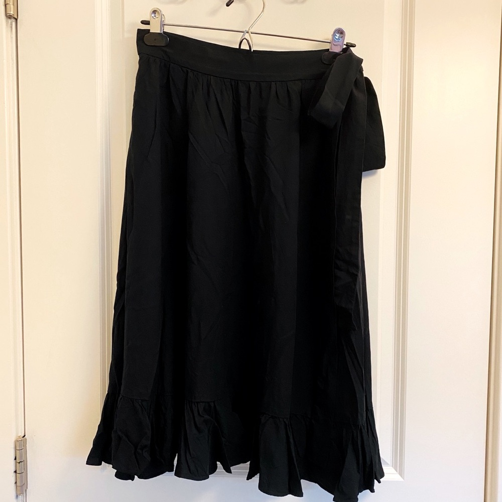 JW Anderson UNIQLO navy blue flare midi skirt M 6